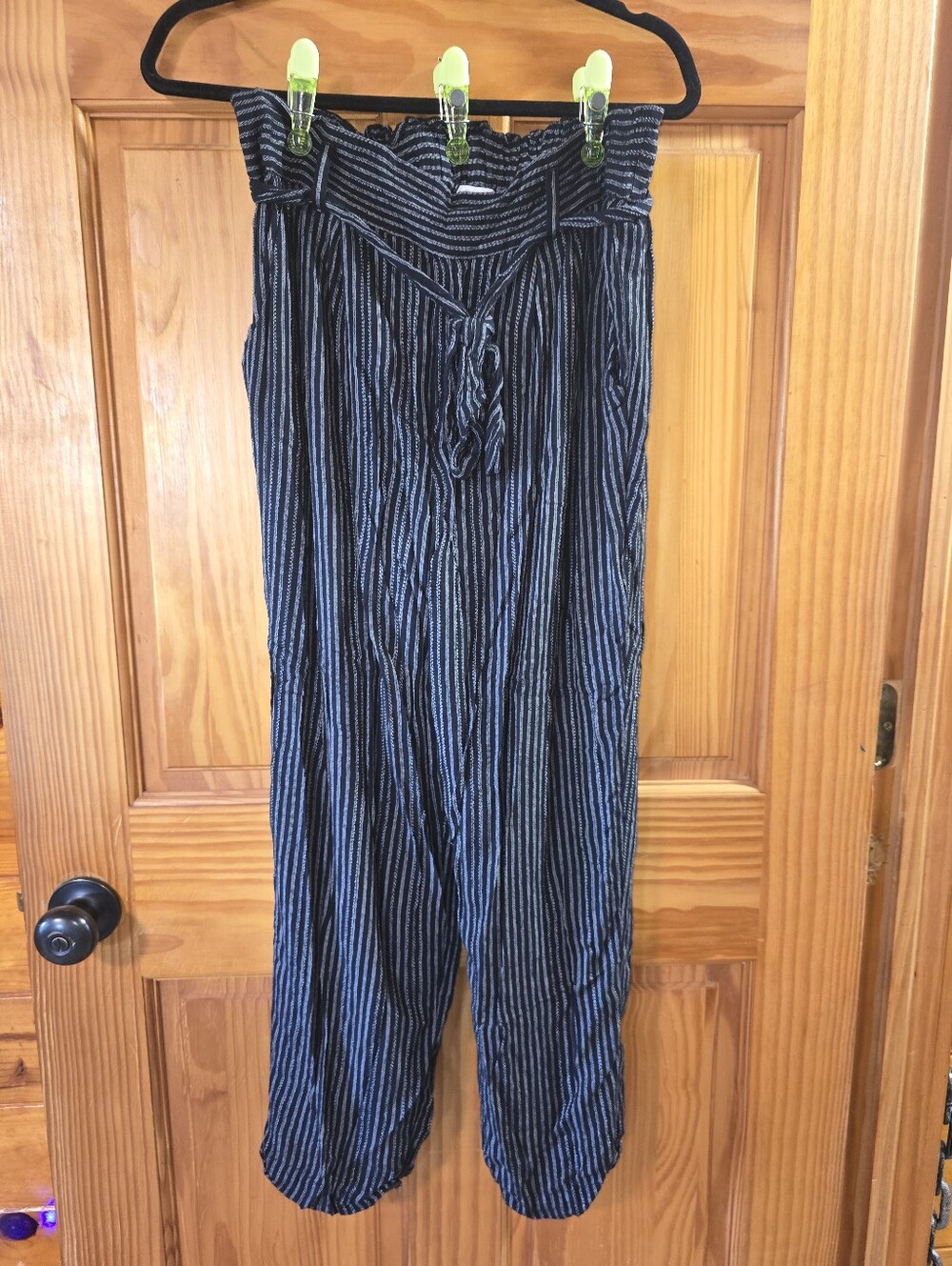 American Eagle Striped Casual Pants Lg